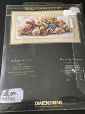 Dimensions The Gold Collection "A ROW OF LOVE" Cross Stitch Kit 35039