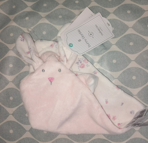 Mothercare pink floral bunny - mothercare,