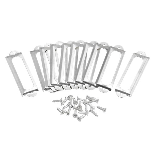 Metal label holders 60x17mm - label,