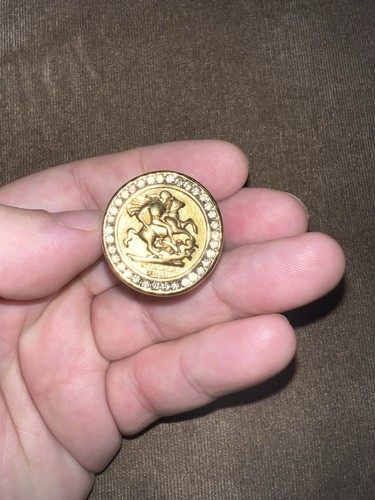 Large 9kt gold plated - large,