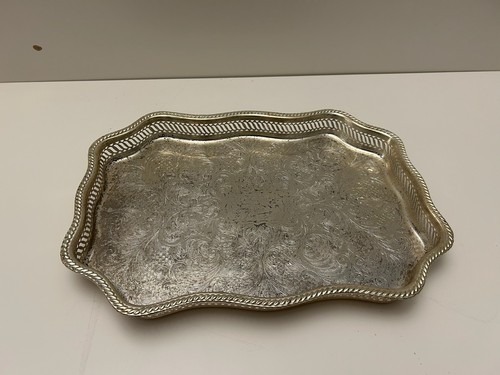 Vintage silver plated engraved - plated,