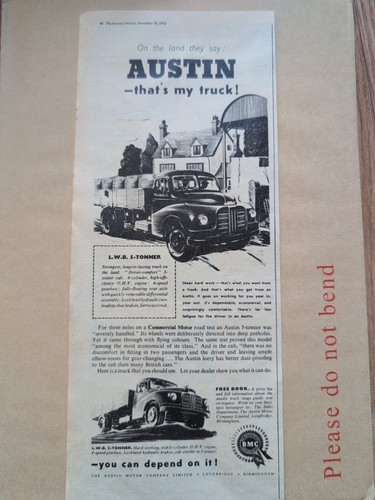 Vintage austin bmc truck - vintage,