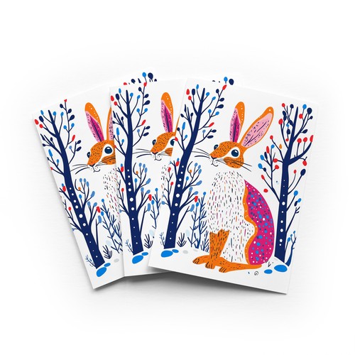Winter hare rabbit christmas - hare,