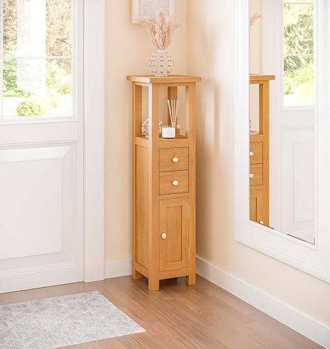 Corner storage cabinet oak - cabinet,,