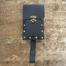 Faux Leather Belt Bag Pouch Vegan Festival Gothic Steampunk Boho