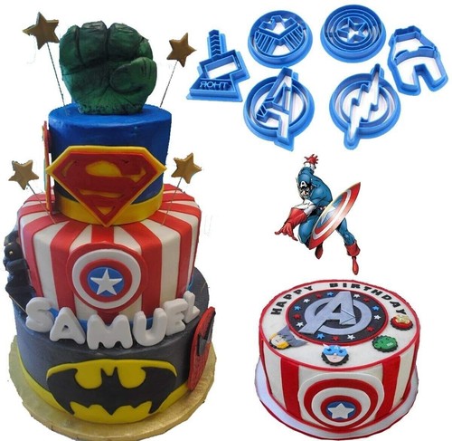 6pcs set avengers - set, biscuit