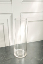 Clear Glass Beaker Vase 26cm