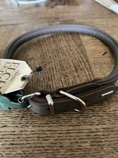 Hunter elk skin dog collar - hunter,