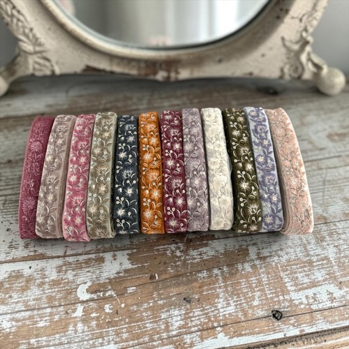 Indian floral lace trim - floral,