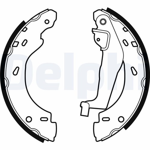Brake shoe set delphi ls1910 - brake,