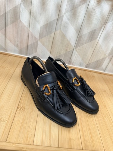 Zara black tassel loafers - black, uk