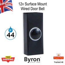 Black Door Bell Push Button