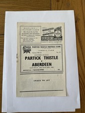 PARTICK THISTLE v ABERDEEN 1961/2.