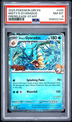 Misty gyarados staff psa 8 - gyarados,