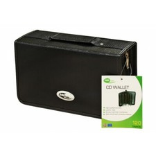 1 x 120 Capacity PU LEATHER CD DVD Wallet Carry Case Holder Bag Storage Neo