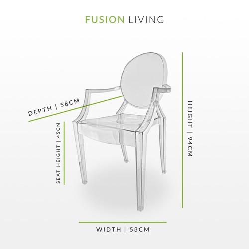 Ghost chair louis - chair,