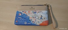 Spartina Southern California Wristlet Bag " Vintage Style" Map Design