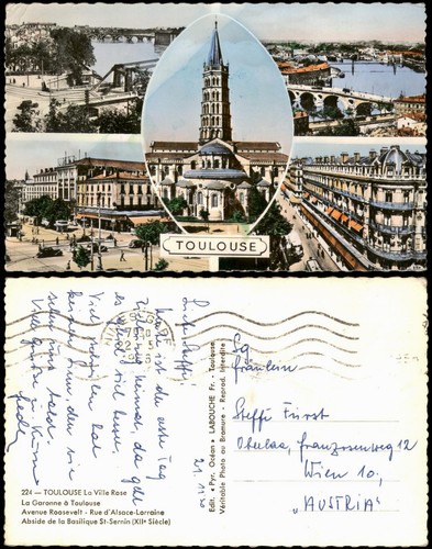 Toulouse mehrbildkarte mit - toulouse,