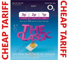 O2 Classic Pay As You Go SIM