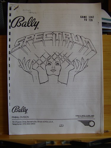 Bally spectrum pinball set - bally,