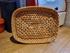 Vintage Small Straw Tray