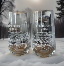 2 Rekorderlig Cider glasses
