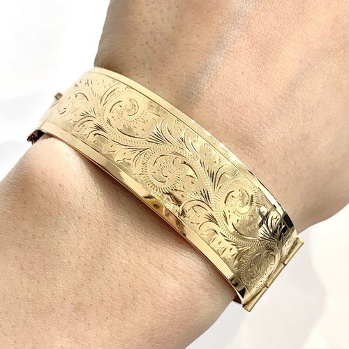 Vintage bangle 9ct gold - gold, bonded