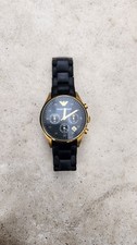 Armani Black Gold  Watch And Free Lifetime Battery Replacement  From Timpsons
