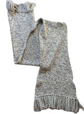 Vanessa Bruno, Chunky Wool Knitted Large, Fashionista Scarf 36” X 80”