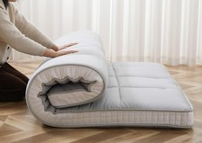 Luxury 10cm King Memory Foam Floor Futon Mattress Foldable Tatami Bed