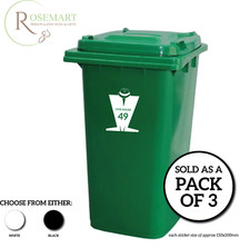 Wheelie Bin Decal Sticker Ska