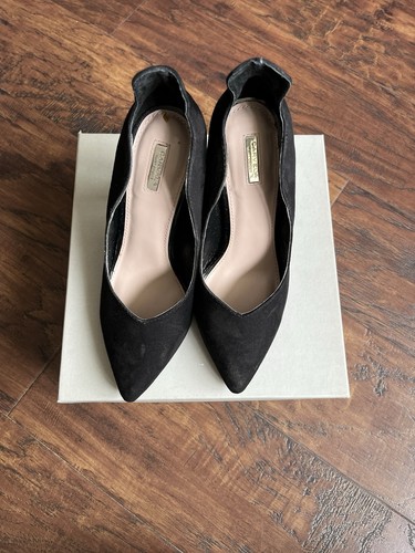 Carvela black suedette - black,