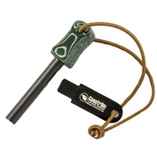 Casstrom Auermetall Fire Steel in Green Micarta