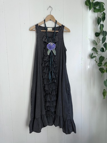 Paper lace ruffled - lace, dress