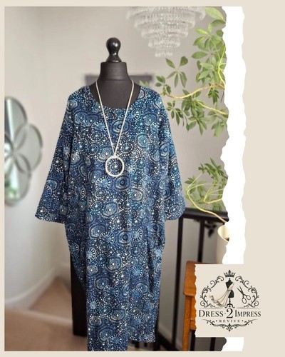 Lagenlook dress plus size - size, xl