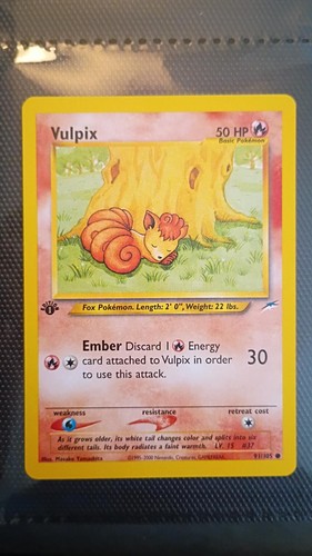 Vulpix 105 common neo - vulpix,