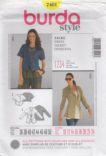 Burda sewing pattern - burda, 7401