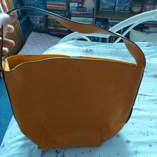 Ladies mustard shoulder bag - ladies,