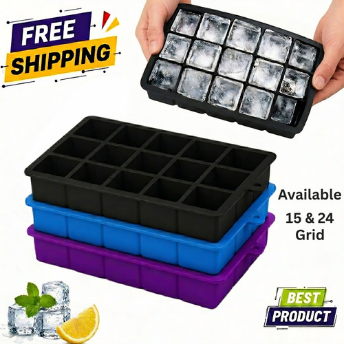 Large ice cube tray square - tray,