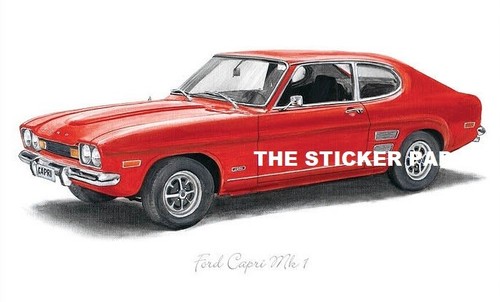 Sticker ford capri - sticker,
