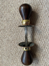 Antique wood and  brass Door