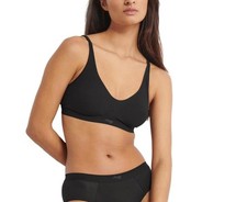 Sloggi Women's Ever Ease Soft Bra Bra, Black, XL Plus