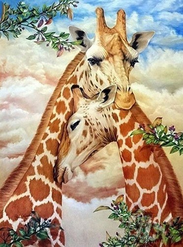 Giraffe cross stitch - cross,