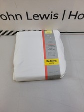 John Lewis Special Buy Bamboo Viscose and Linen Duvet Cover Set, White – Single