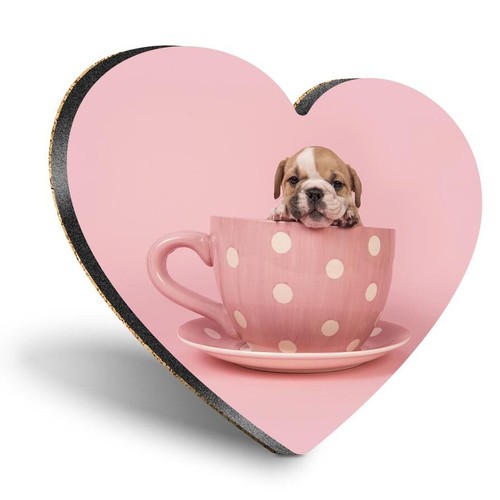 Heart mdf coaster english - heart,