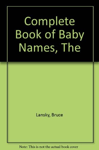Complete book baby names - complete,