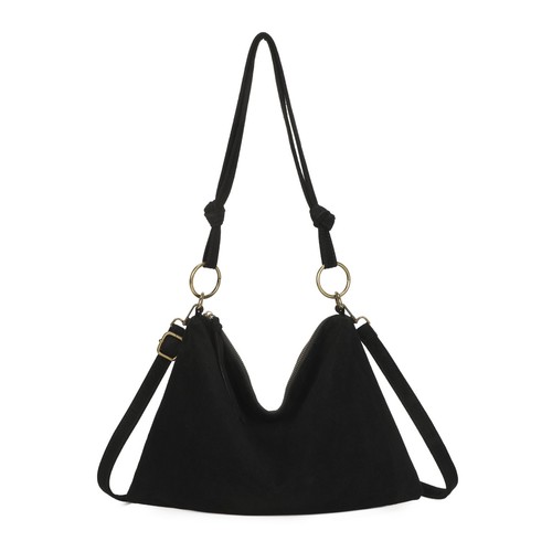 Italian slouchy suede shoulder - slouchy,