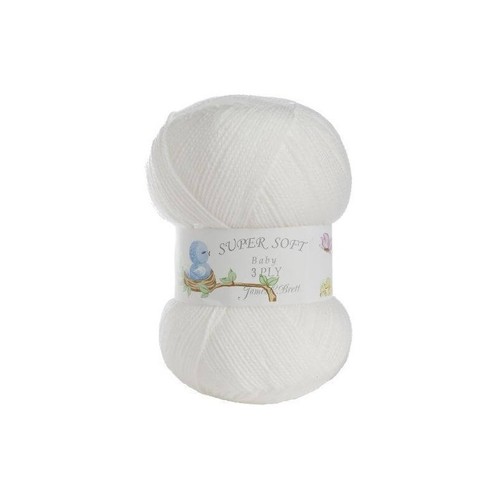 James brett baby ply white - james,
