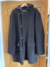 MEN'S HC WEATHER COATS CHOCOLATE BROWN DUFFLE COAT XL GUC