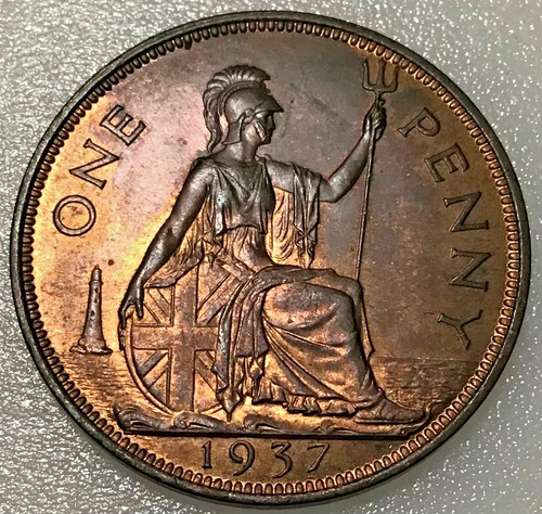 1937 british george - 1937, 1d